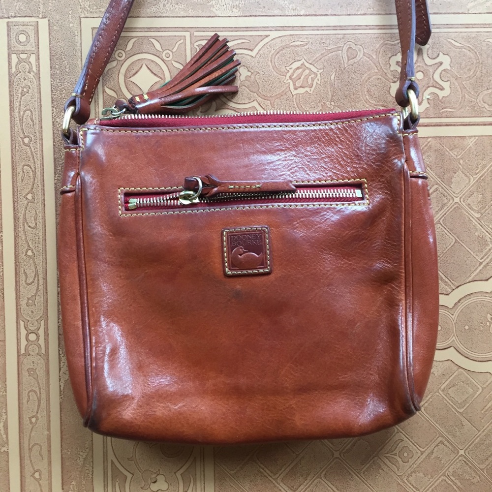 Dooney & Bourke Brown leather crossbody bag - Picture 3 of 4